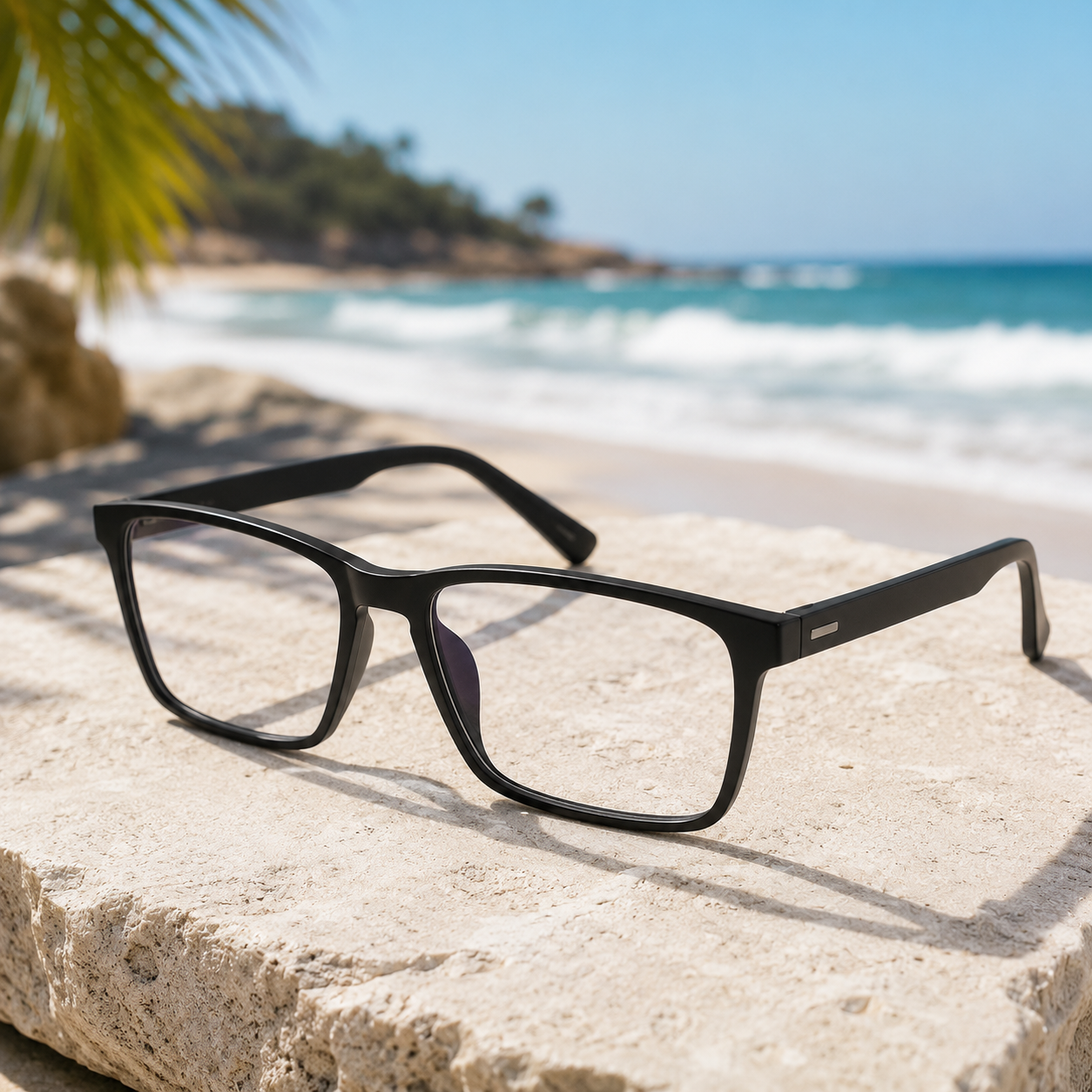 Square eyeglasses frame style