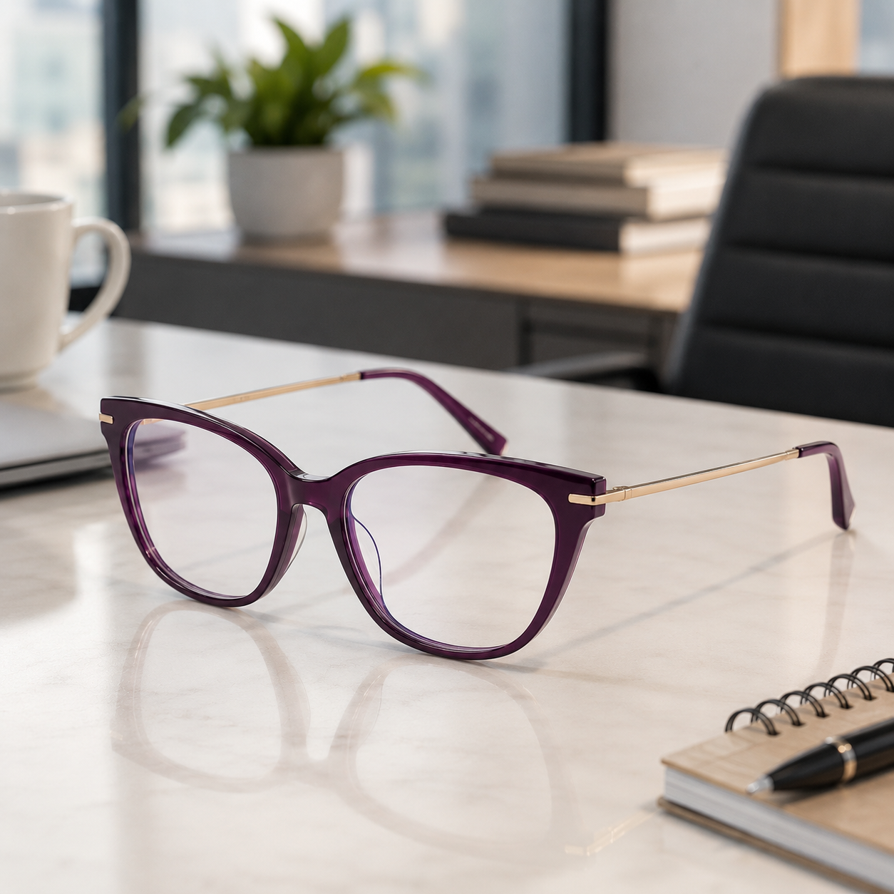 Cat eye eyeglasses frame style