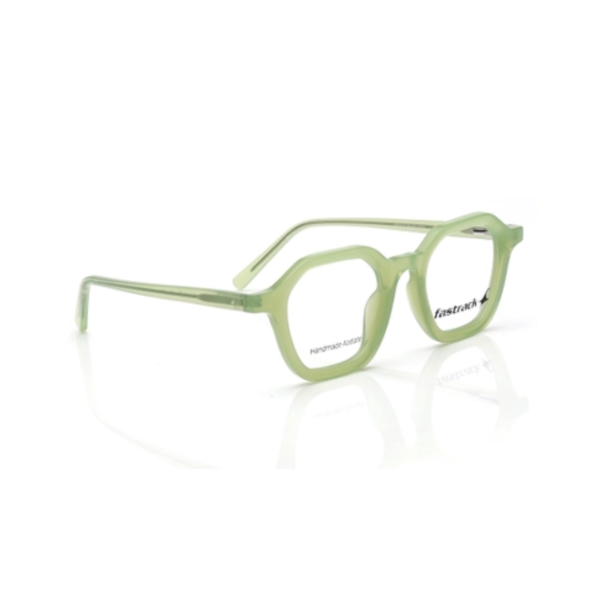 2 Green Geometric Eyeglasses for Men and Women