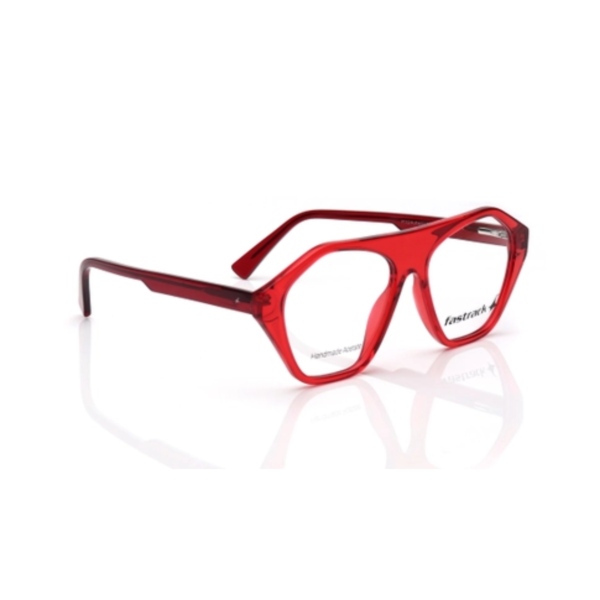 2 Red Geometric Eyeglasses for Men and Women