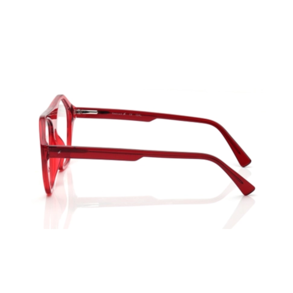 4 Red Geometric Eyeglasses for Men and Women